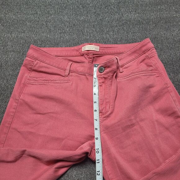 J Jill Jeans‎ Womens 12 Pink Slim Boyfriend Straight Leg Denim Pants - Picture 3 of 10